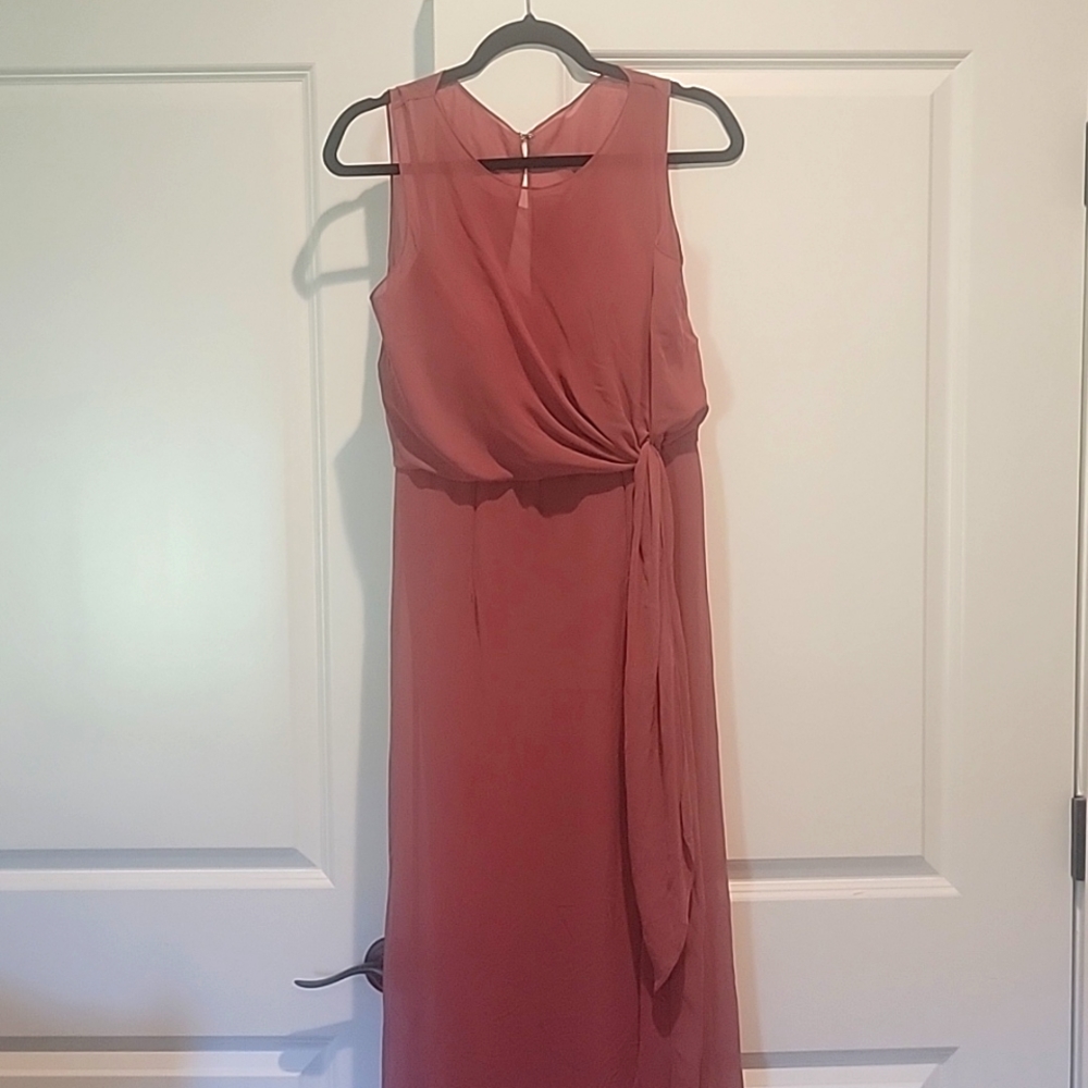 Azazie Bridesmaid, Prom, Mother of the Bride Dress A8, Desert Rose